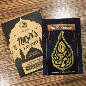 3/$20 Nasir’s Tattoo Iron-On Patch